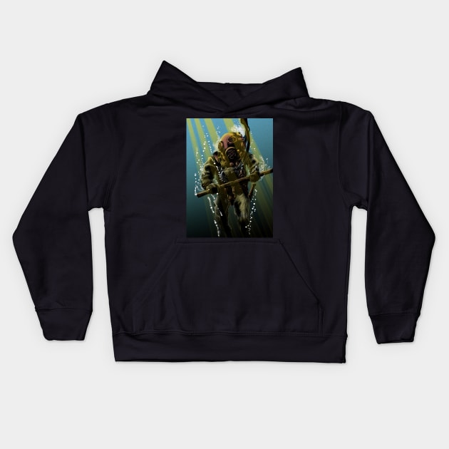 Walking with Richard Parker Kids Hoodie by blackboxman